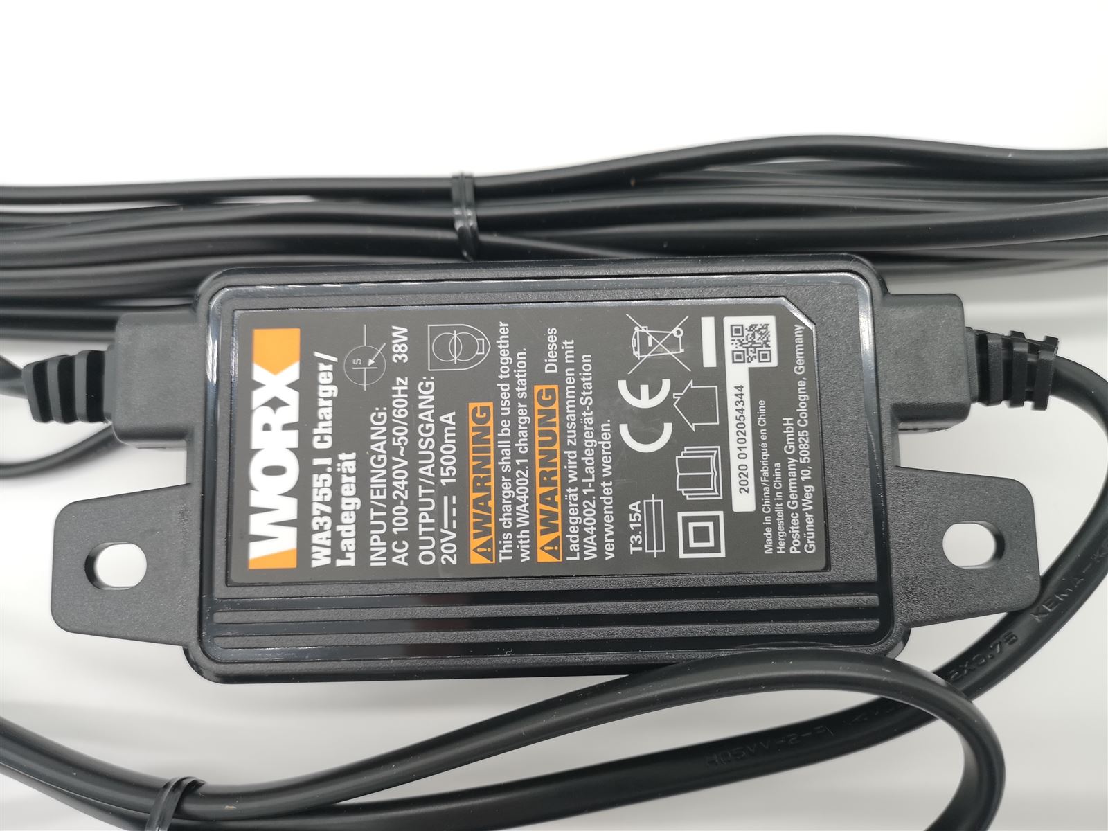 Worx WR091S (85) Netzteil / Ladegerät 100-240V/20V 38W WA3755.1 (CH) (Original)
