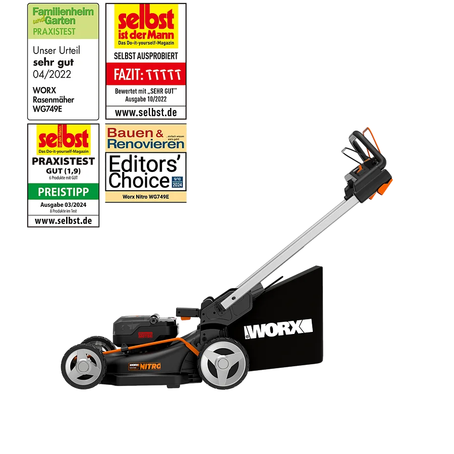 2x20V Akku-Rasenmäher 46cm WG749E